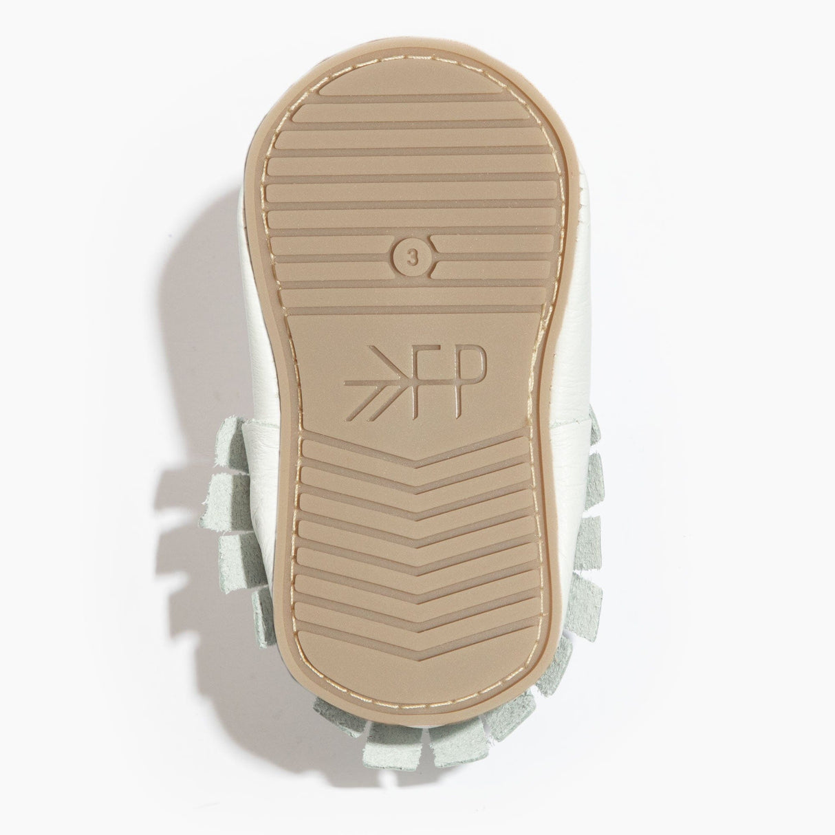 Toasted Bright White Moccasin Baby Shoe - HoneyBug