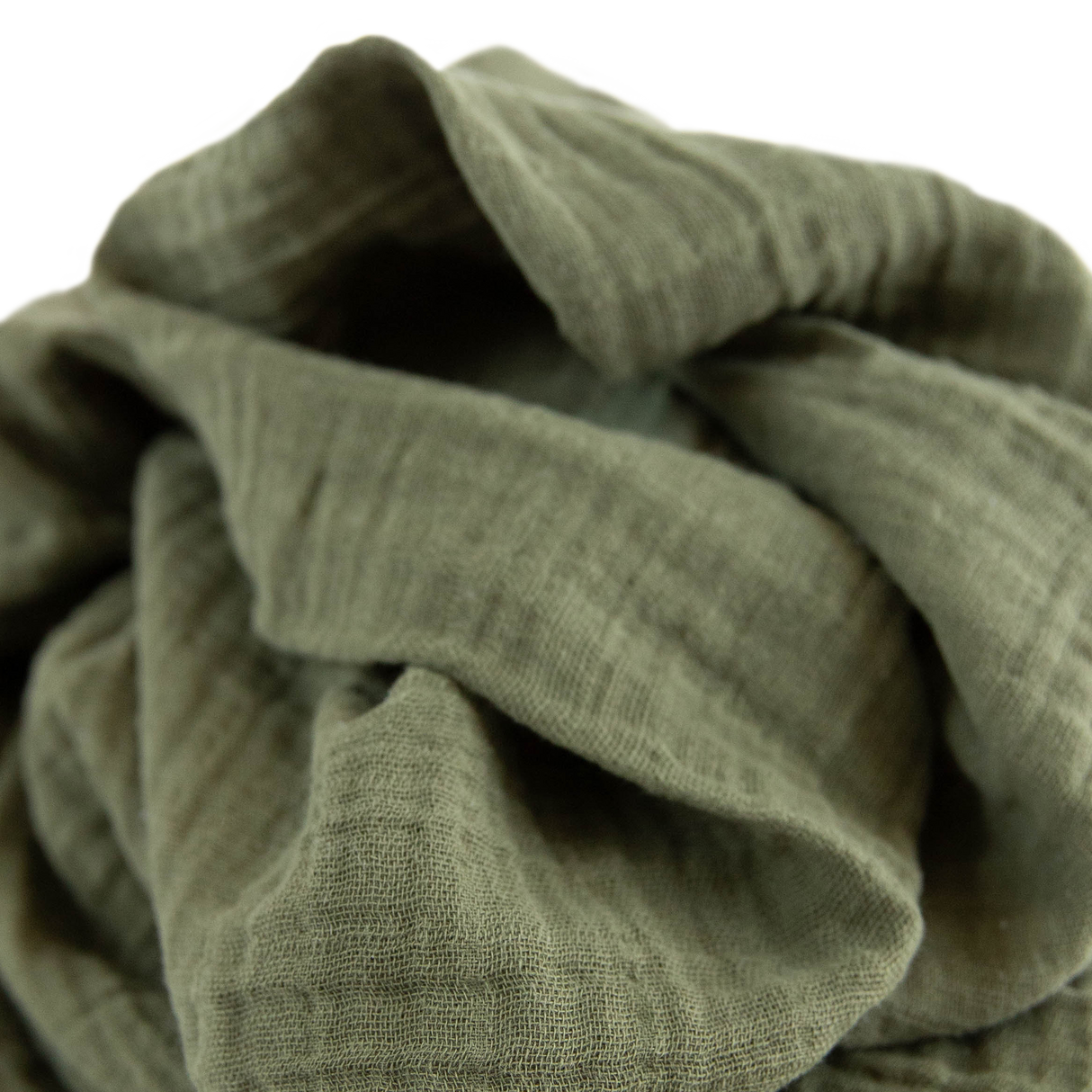 Cotton Muslin Swaddle Blanket - Fern - HoneyBug