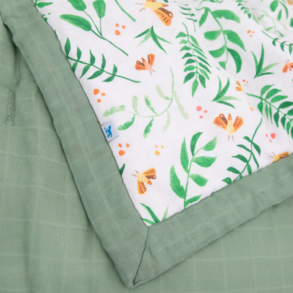 Cotton Muslin Toddler Comforter - Mighty Jungle - HoneyBug