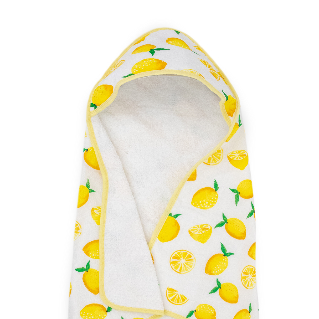 Infant Hooded Towel - Lemon - HoneyBug