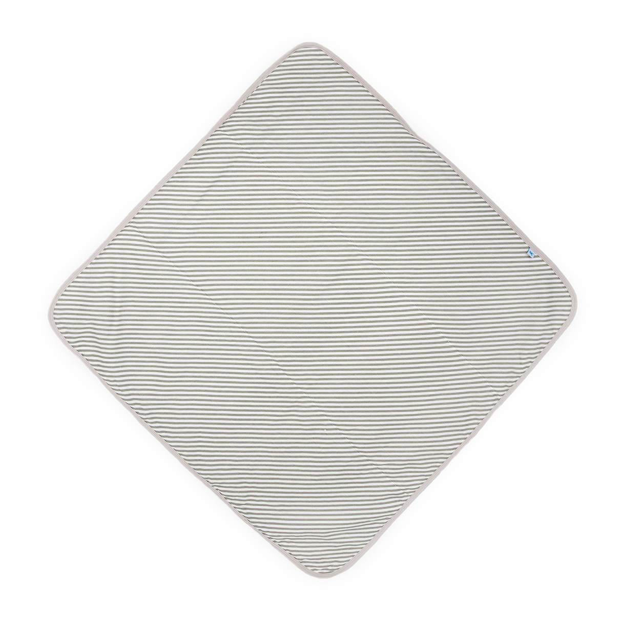 Infant Hooded Towel - Grey Stripe - HoneyBug