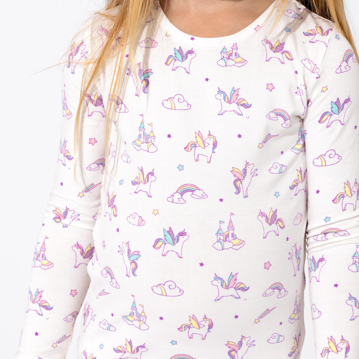 Unicorn Bamboo Kids Pajamas - HoneyBug