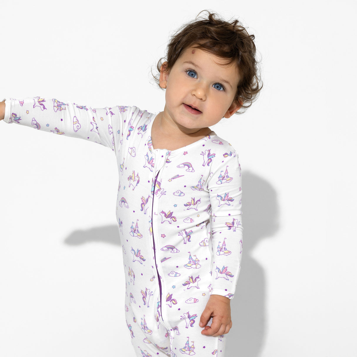 Unicorn Bamboo Convertible Footie - HoneyBug