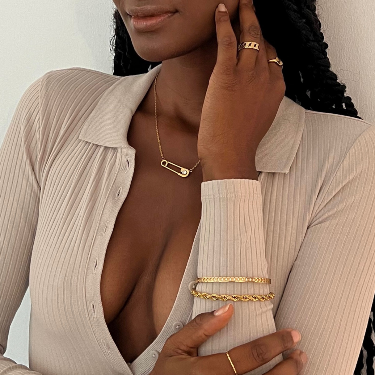 Luka Rope Chain Bracelet - HoneyBug