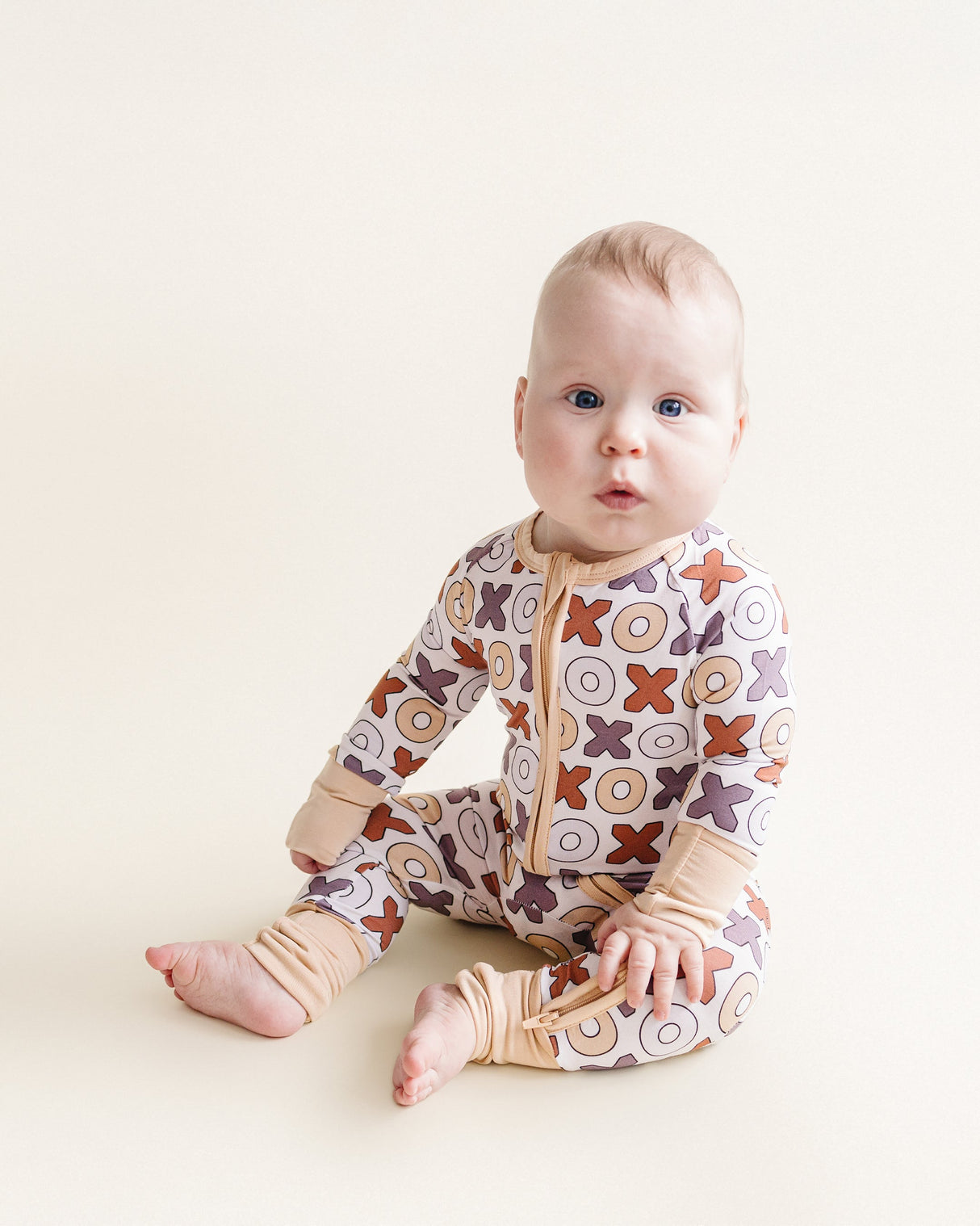 Bamboo Zip Romper | Xoxo - HoneyBug