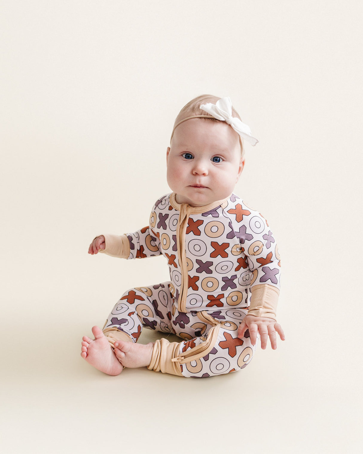 Bamboo Zip Romper | Xoxo - HoneyBug