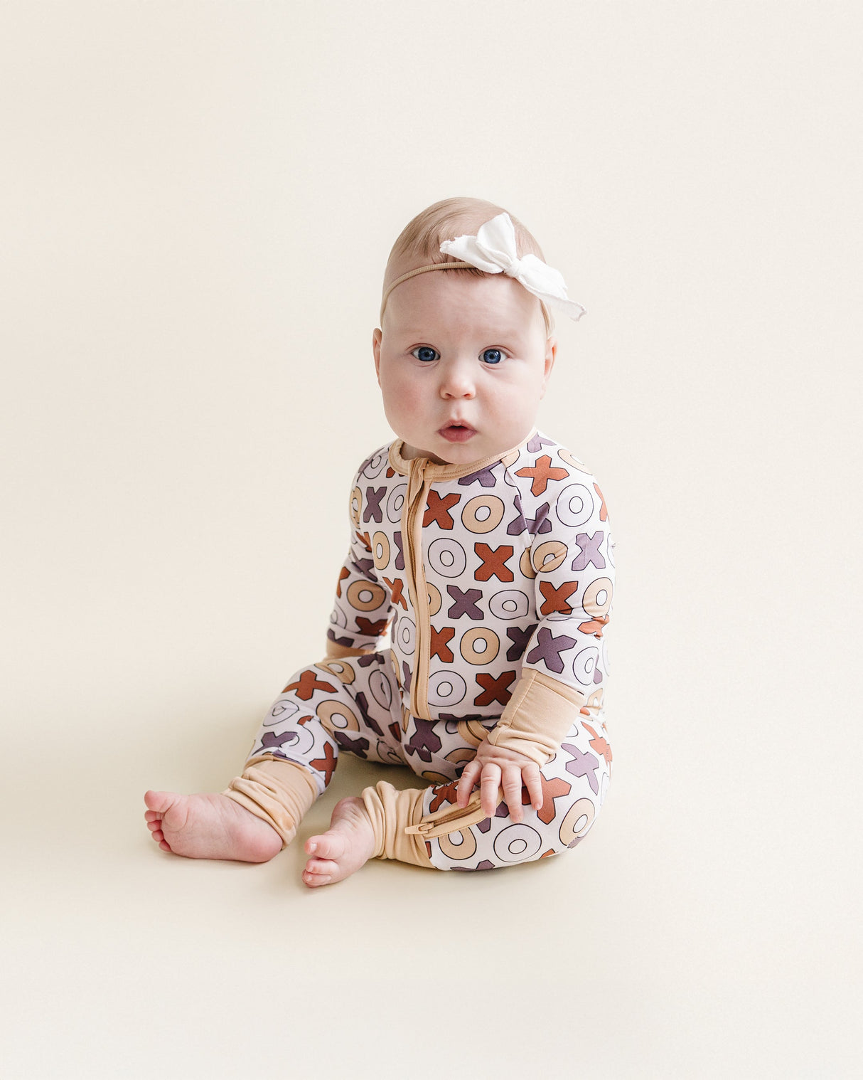 Bamboo Zip Romper | Xoxo - HoneyBug