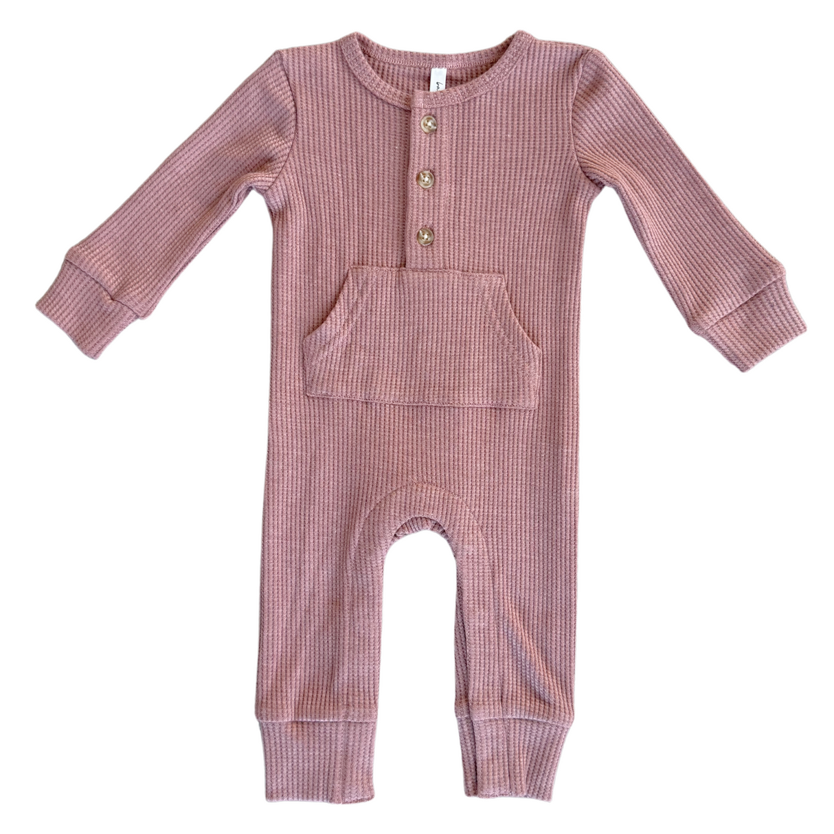 Waffle Romper - HoneyBug