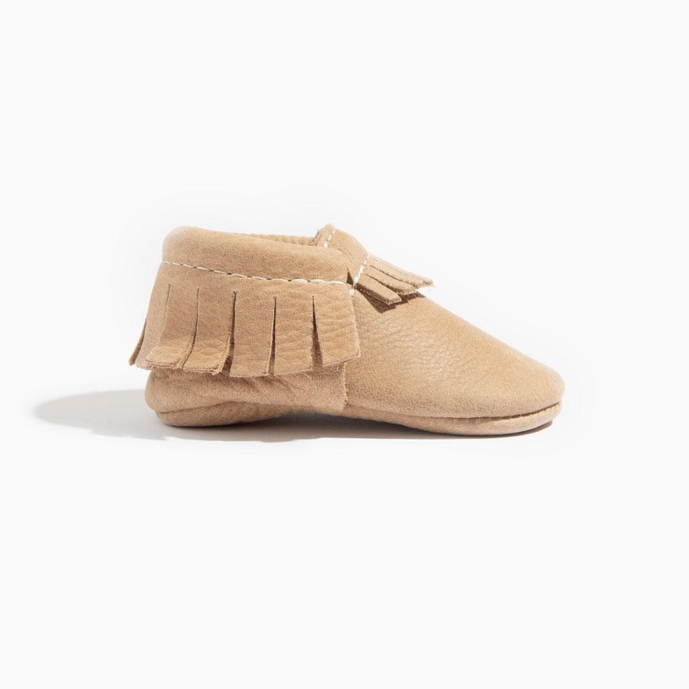 Weathered Brown Moccasin Baby Shoe - HoneyBug
