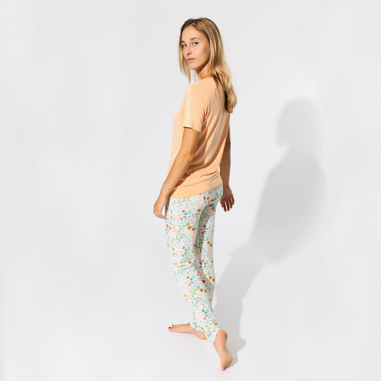 Summer Floral Bamboo Women's Pajama Set - HoneyBug