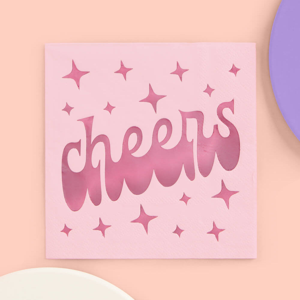 Cheers Napkins - 50 Foil Napkins