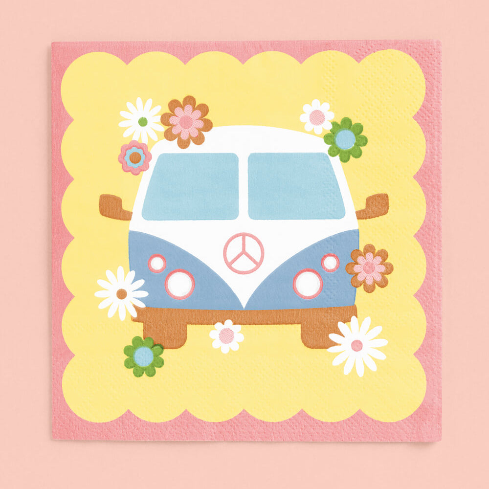 Groovy Napkins - 24 Printed Napkins