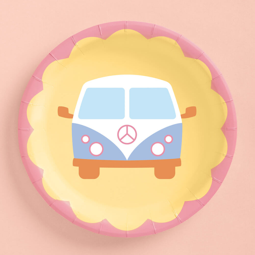Groovy Plates - 24 Paper Plates