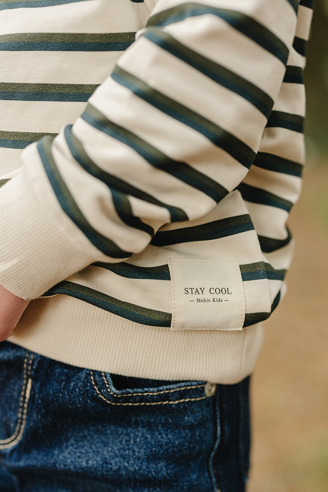 Stay Cool Striped Crewneck - HoneyBug