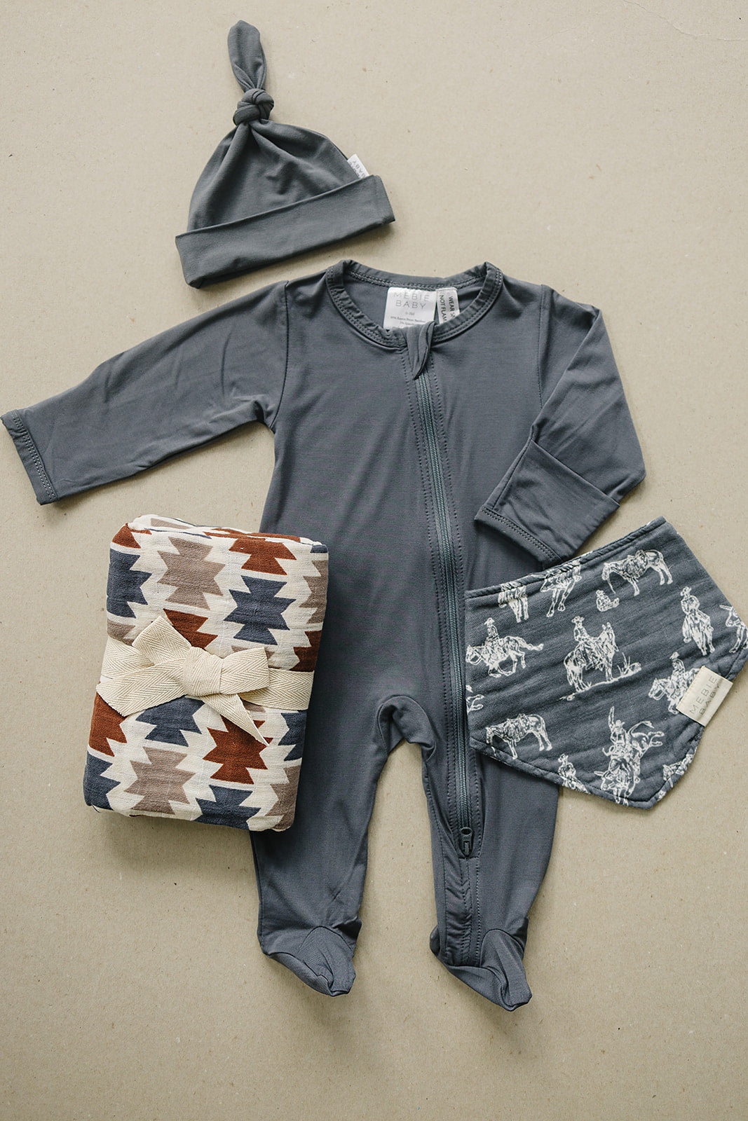 Western Aztec Muslin Swaddle Blanket - HoneyBug