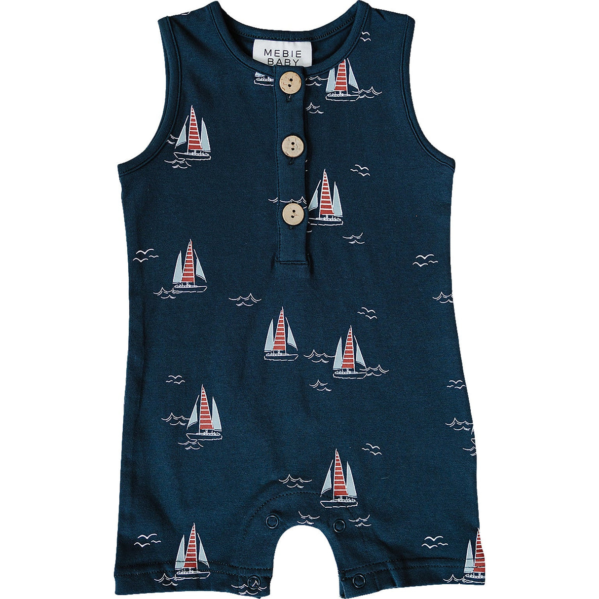 Sailboat Short Romper