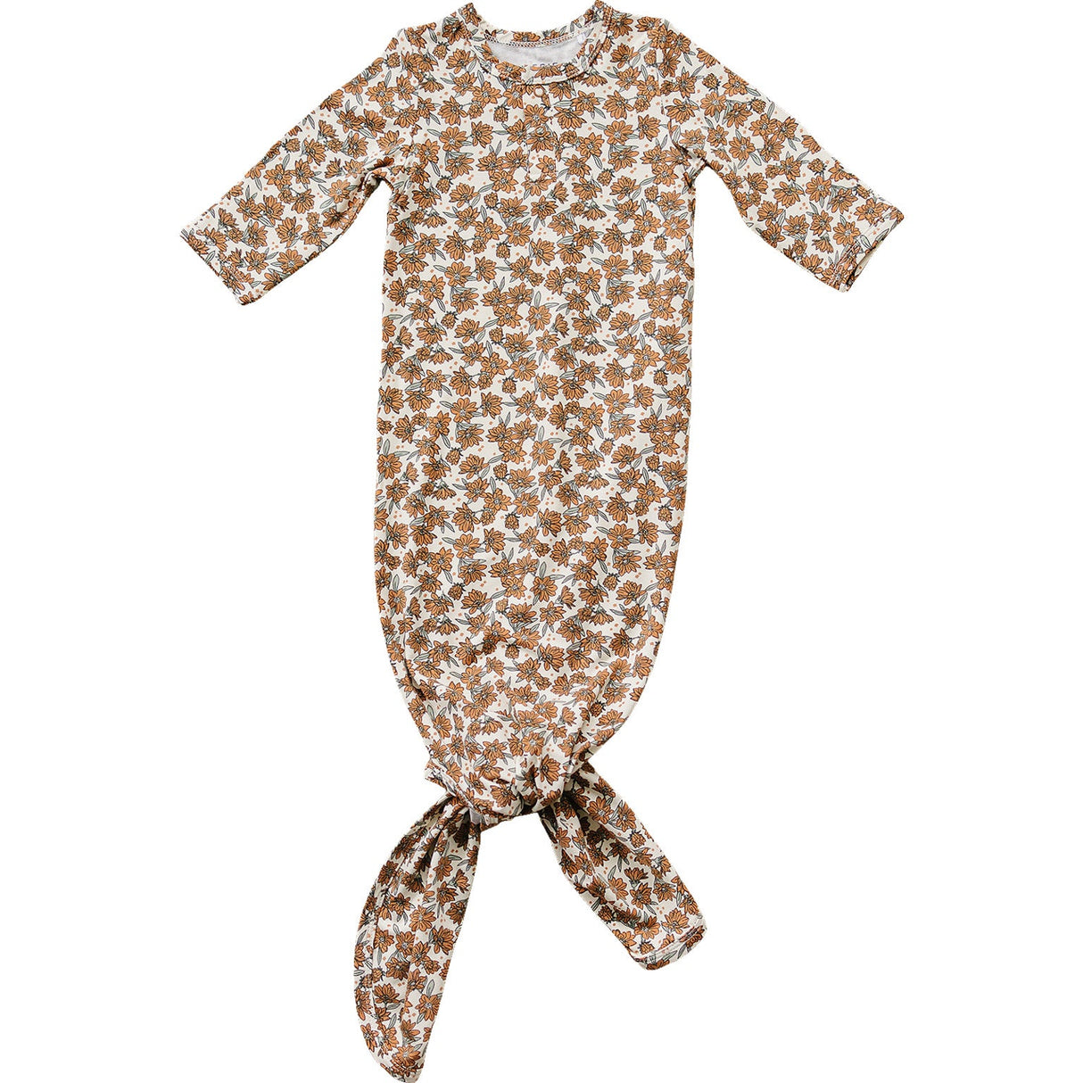 Cream Magnolia Bamboo Knot Gown - HoneyBug