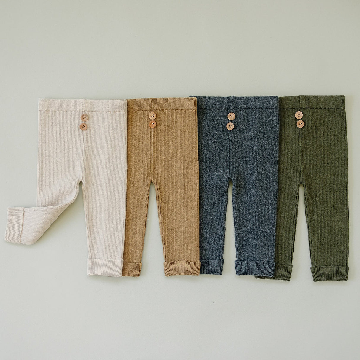 Charcoal Knit Leggings - HoneyBug