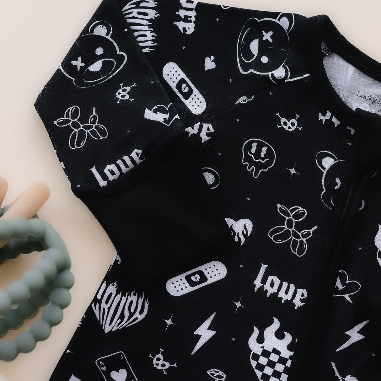 Bamboo Zip Romper | Wild Heart