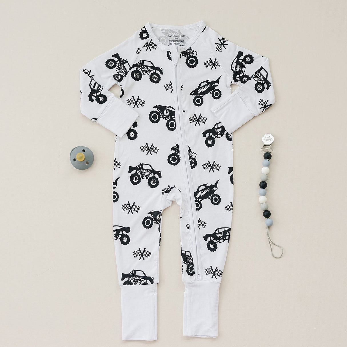 Bamboo Zip Romper | Monster Blaze