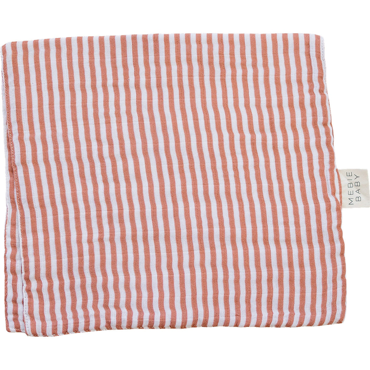 Pink Stripes Muslin Burp Cloth - HoneyBug