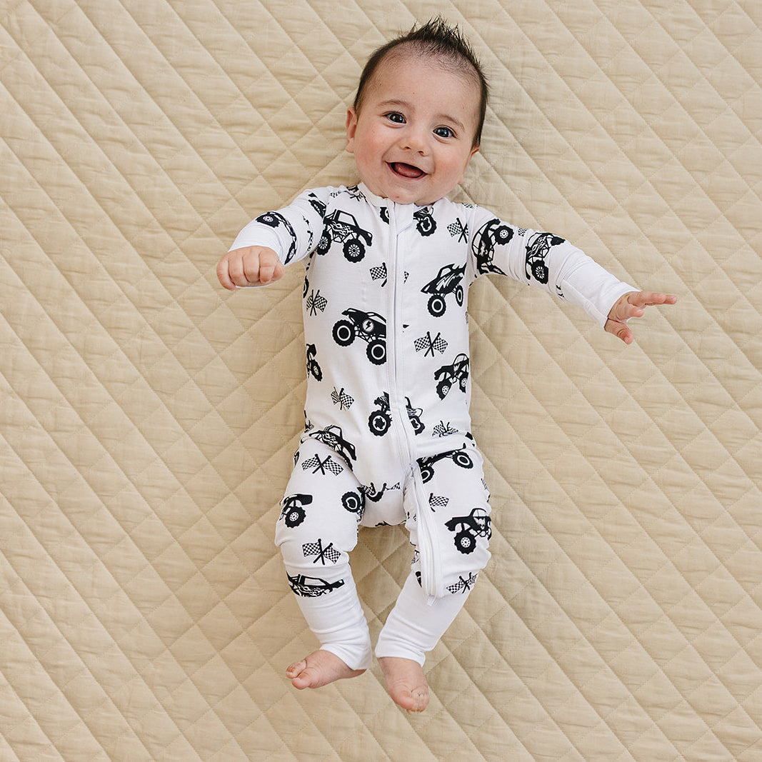 Bamboo Zip Romper | Monster Blaze