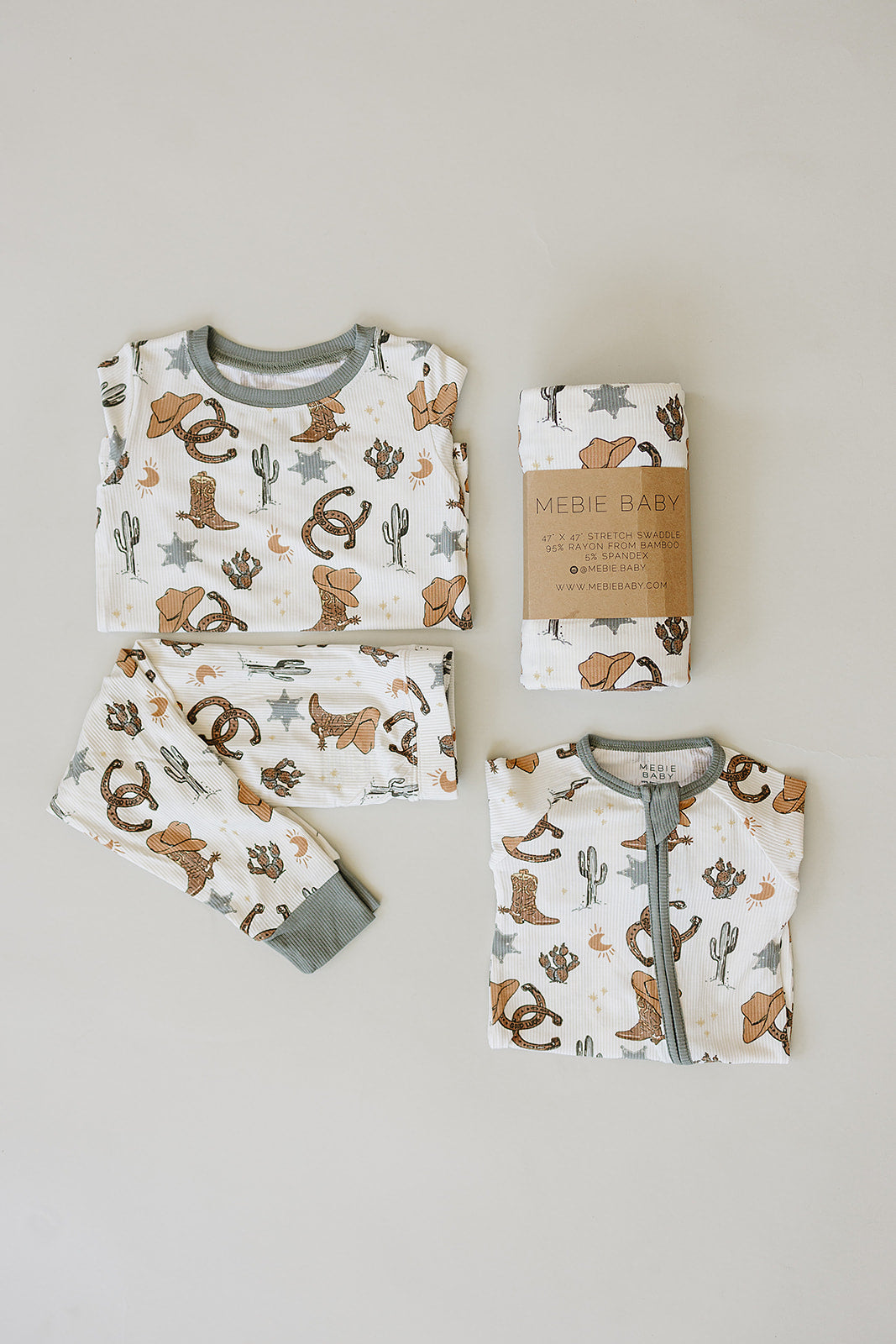 Outlaw Cowboy Ribbed Bamboo Cozy Set - HoneyBug