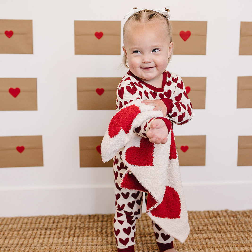 Hearts Plush Blanket