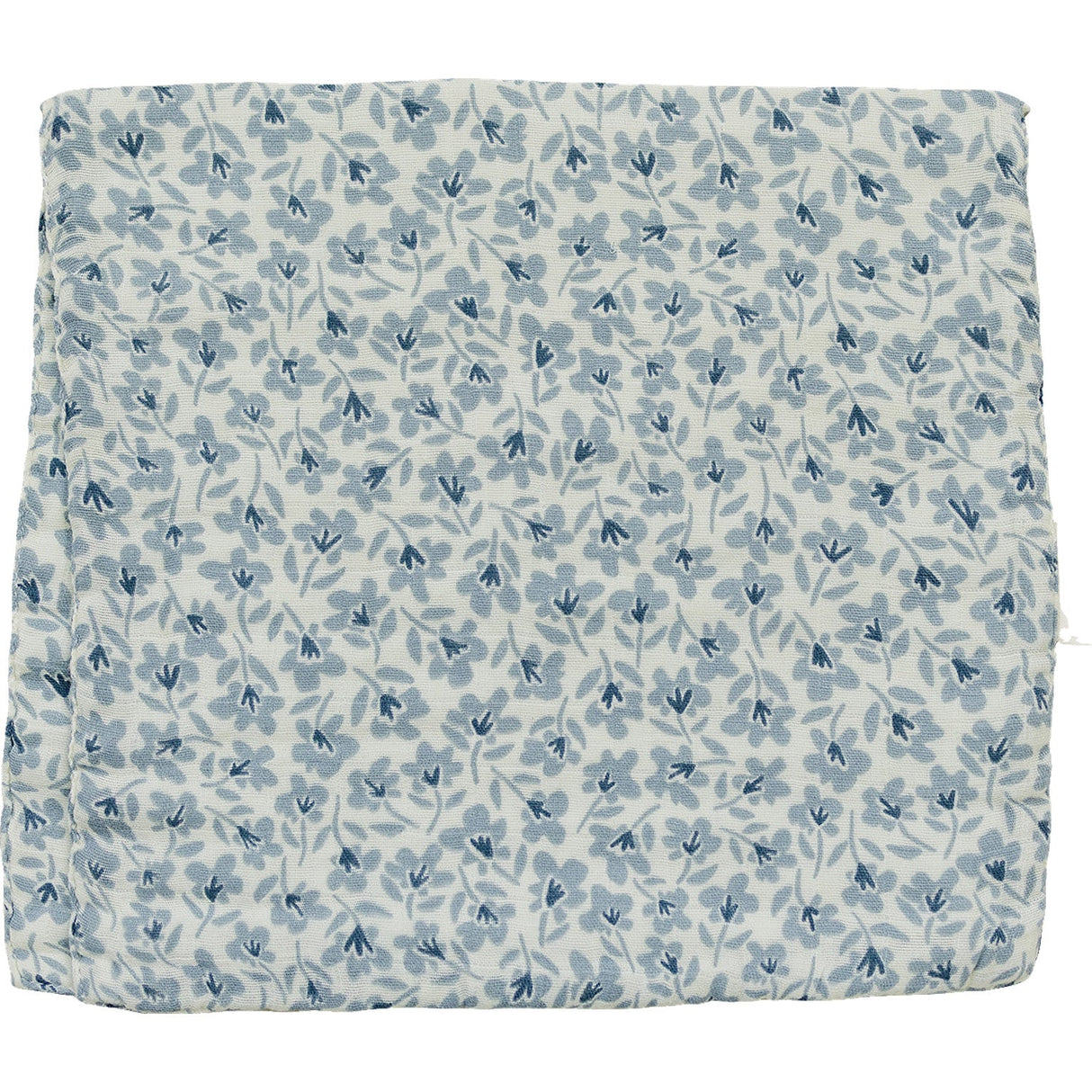 Blue Blossom Muslin Burp Cloth - HoneyBug