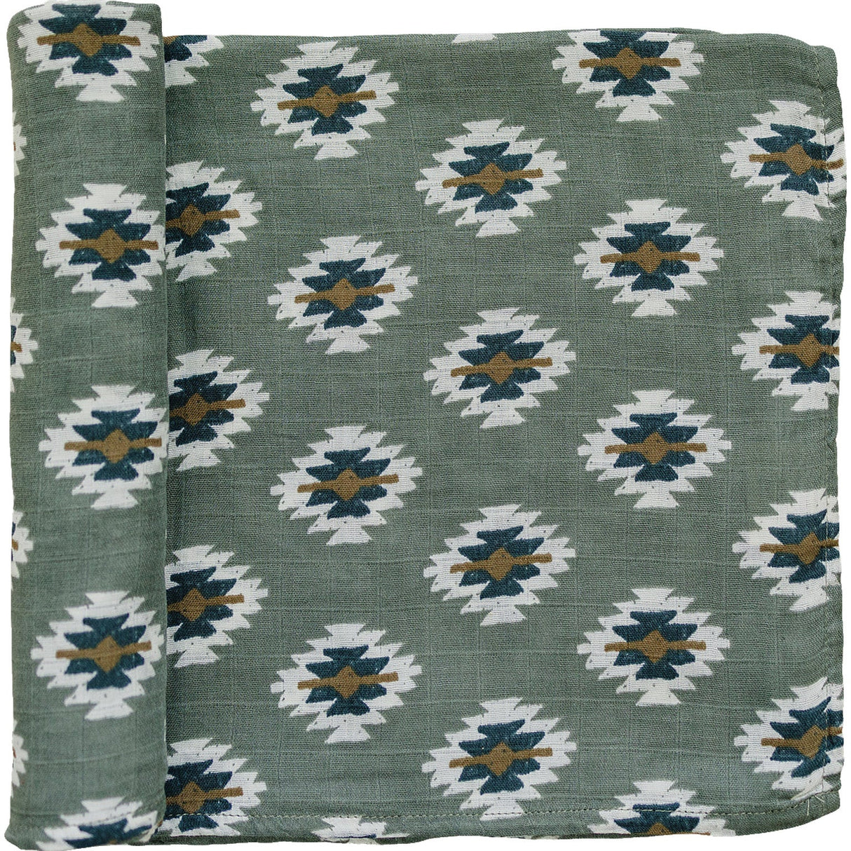 Southwest Aztec Muslin Swaddle Blanket - HoneyBug