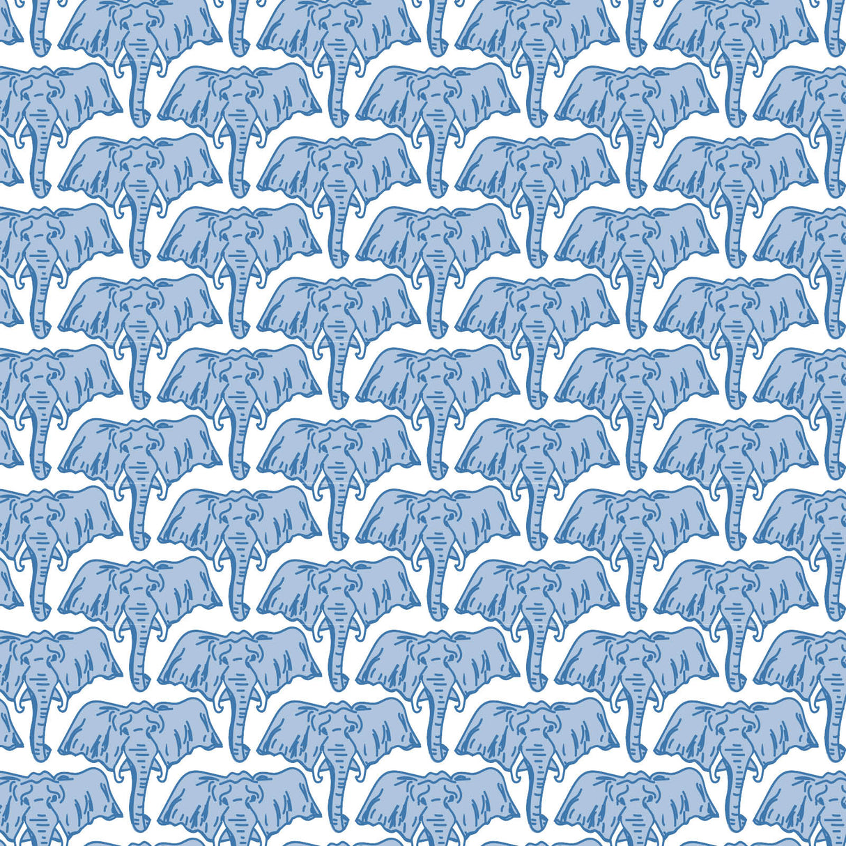 Jack Boys' Pajama Pant Set - African Elephants Blue - HoneyBug