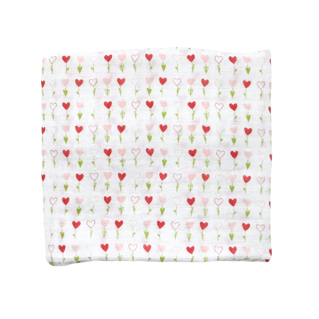 Bamboo Muslin Swaddle Blanket in Baby Ballers - HoneyBug