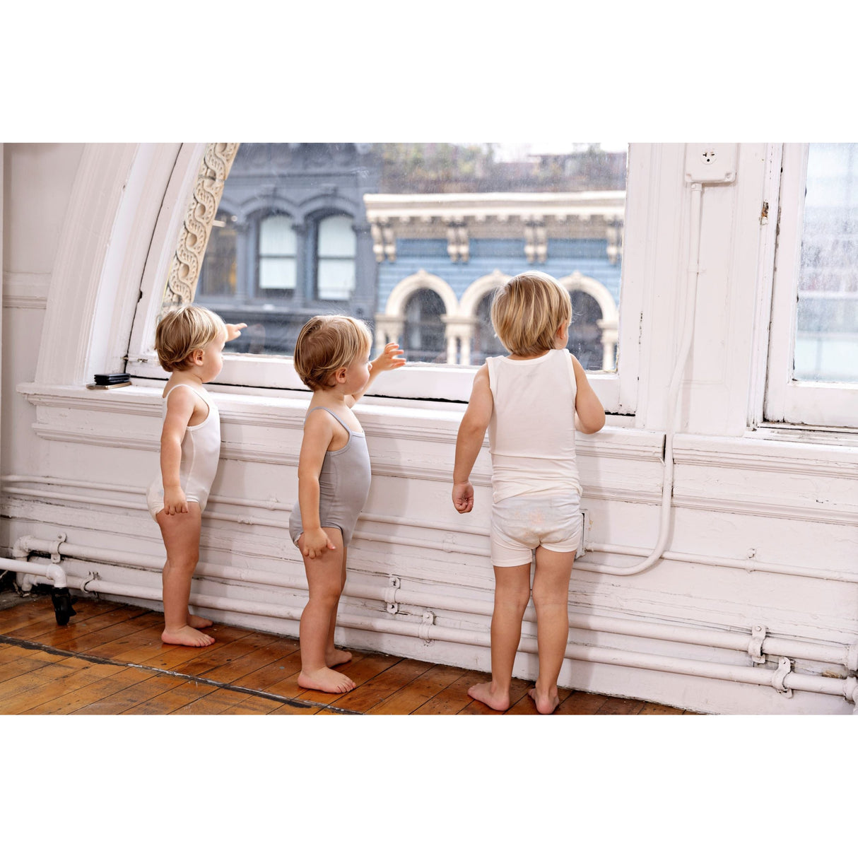 Basic White, Boy (Three Pack) - HoneyBug
