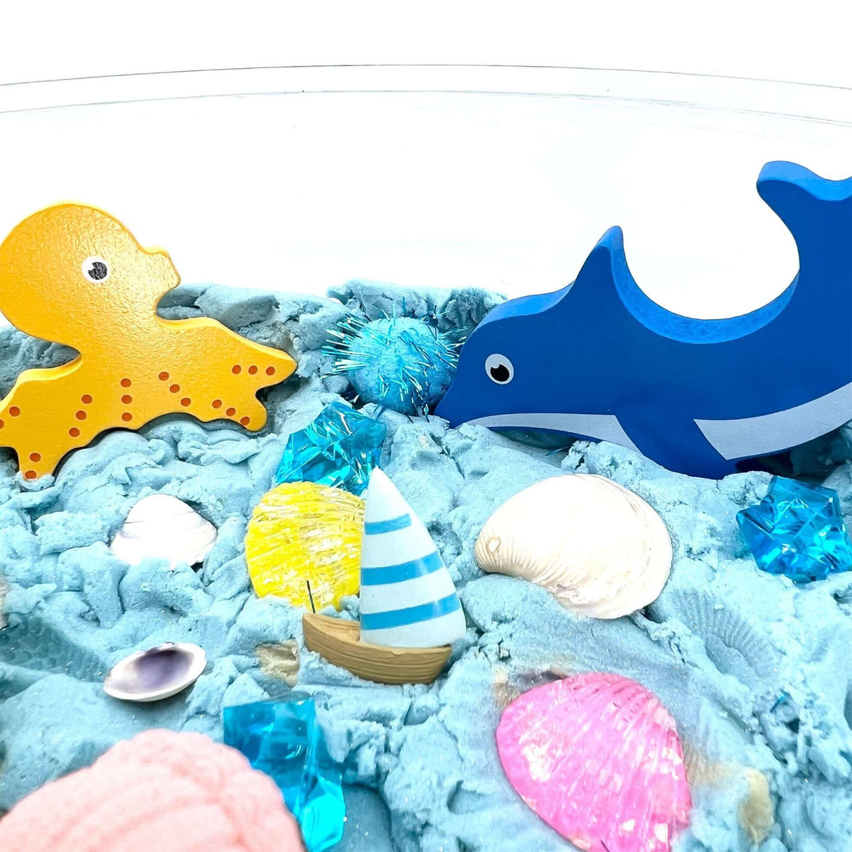 Beach Day, Ocean Theme Set with Kinetic Sand