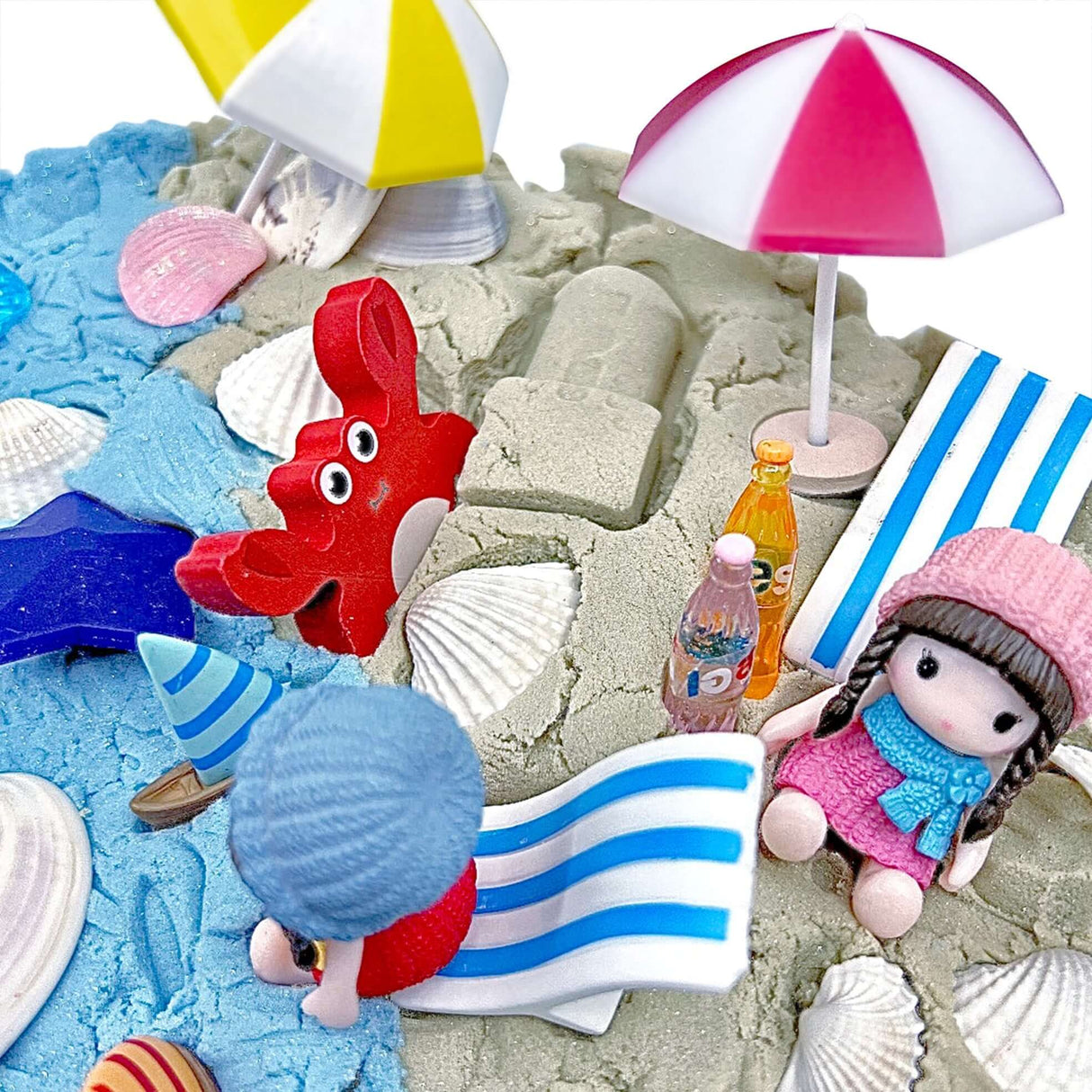 Beach Day, Ocean Theme Set with Kinetic Sand