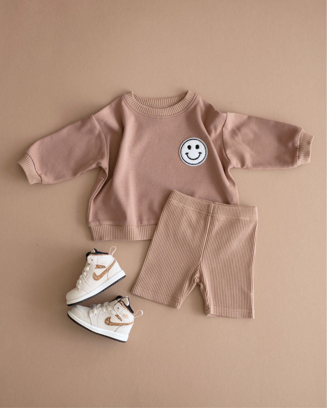 Biker Shorts Set | Mocha - HoneyBug