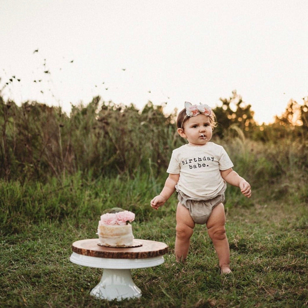 Birthday Babe Organic Cotton Kids T-shirt Short Sleeve - HoneyBug