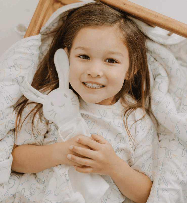 Boxy Toddler Tee | bunnies - HoneyBug