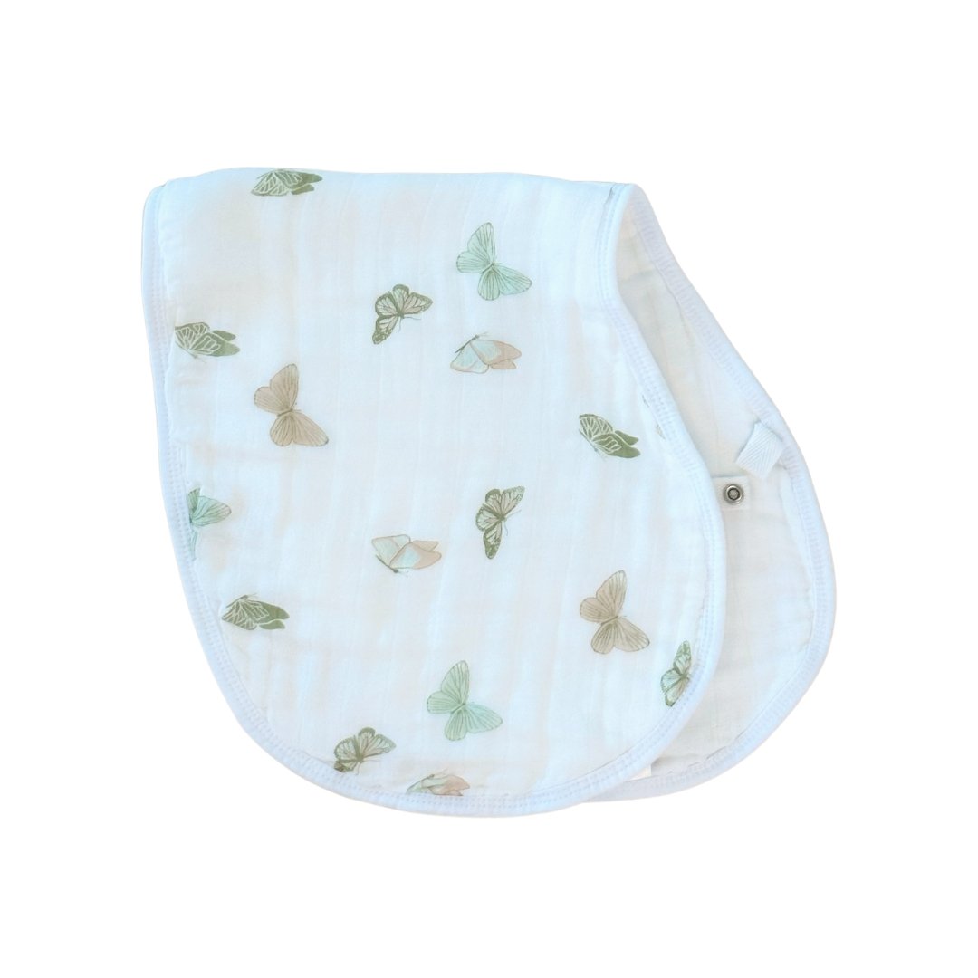Burp Cloth Bib - Butterflies - HoneyBug