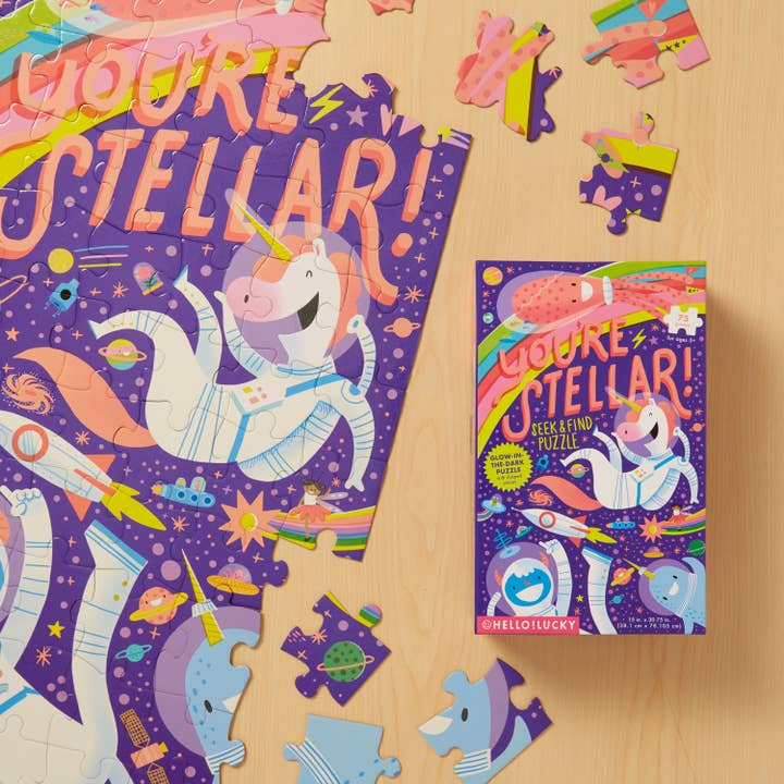 Hello!Lucky You're Stellar Seek & Find Puzzle - HoneyBug