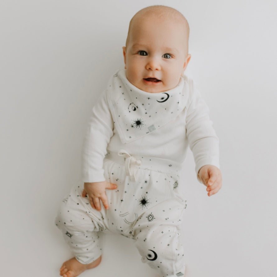 kerchief bib | celestial - HoneyBug