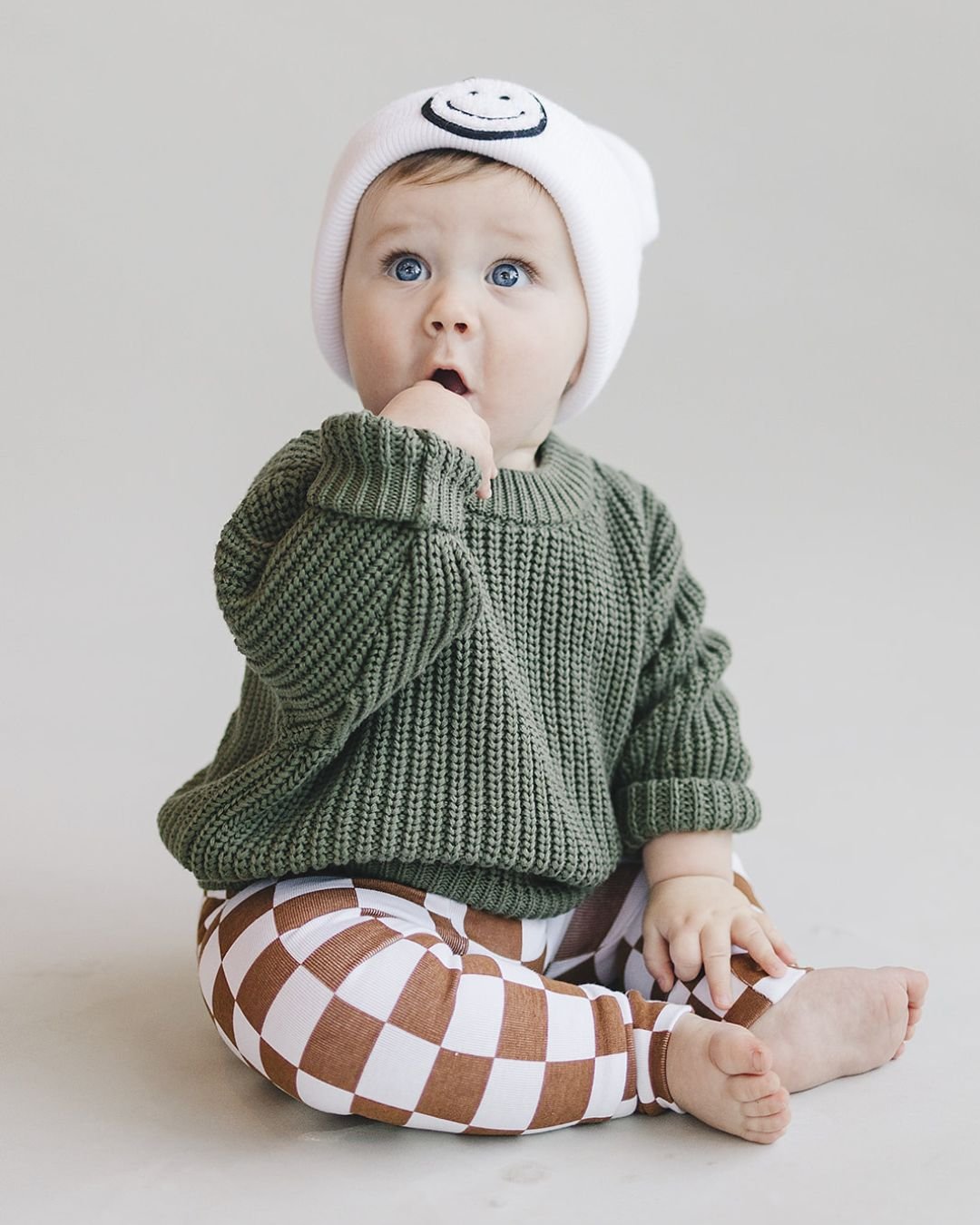 Checkered Leggings | Copper - HoneyBug