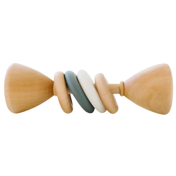 Color Block Classic Baby Rattle - HoneyBug