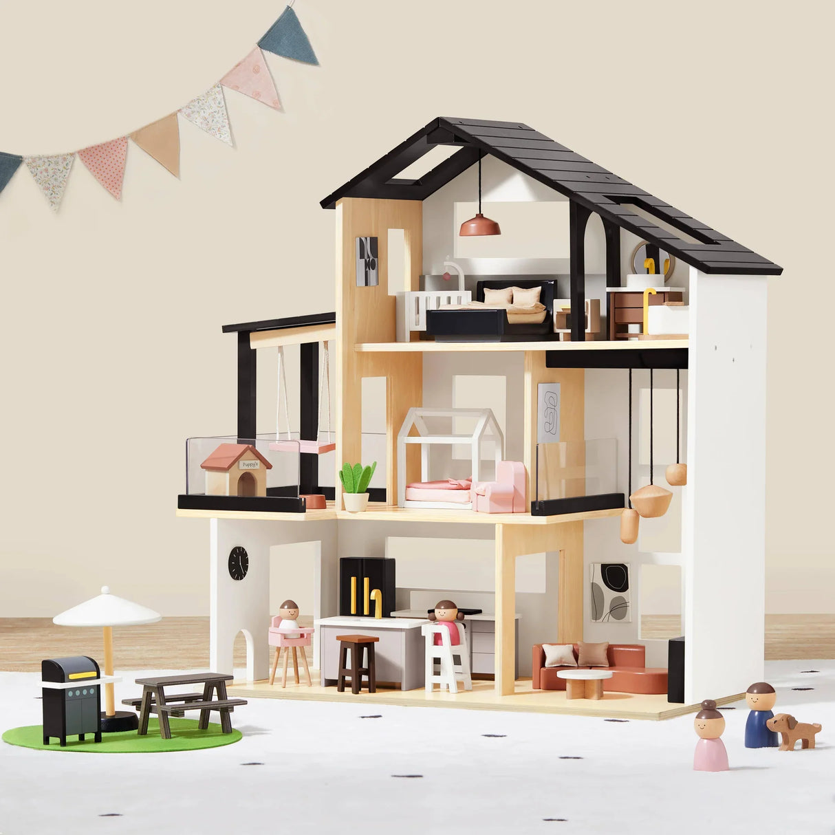 Tiny Land® Modern Family Dollhouse - HoneyBug