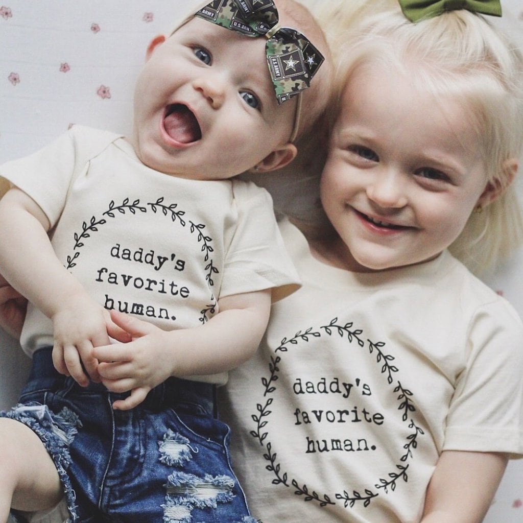 Daddy’s Favorite Human Organic Cotton Kids T-Shirt Short Sleeve - HoneyBug