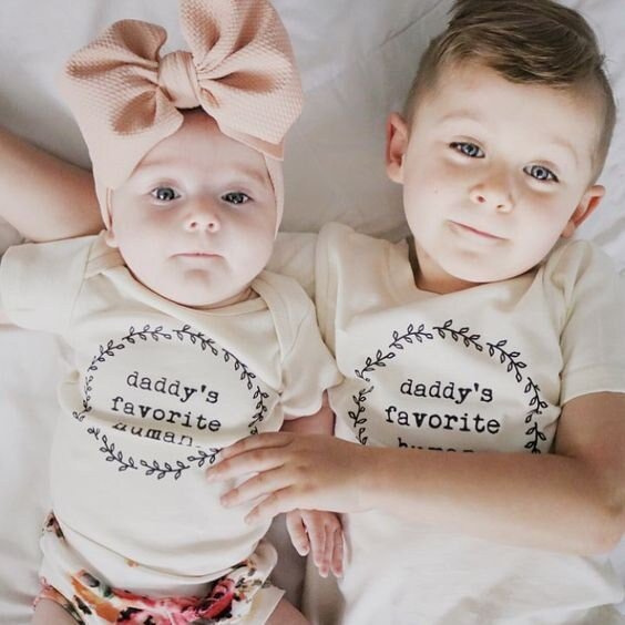 Daddy’s Favorite Human Organic Cotton Kids T-Shirt Short Sleeve - HoneyBug