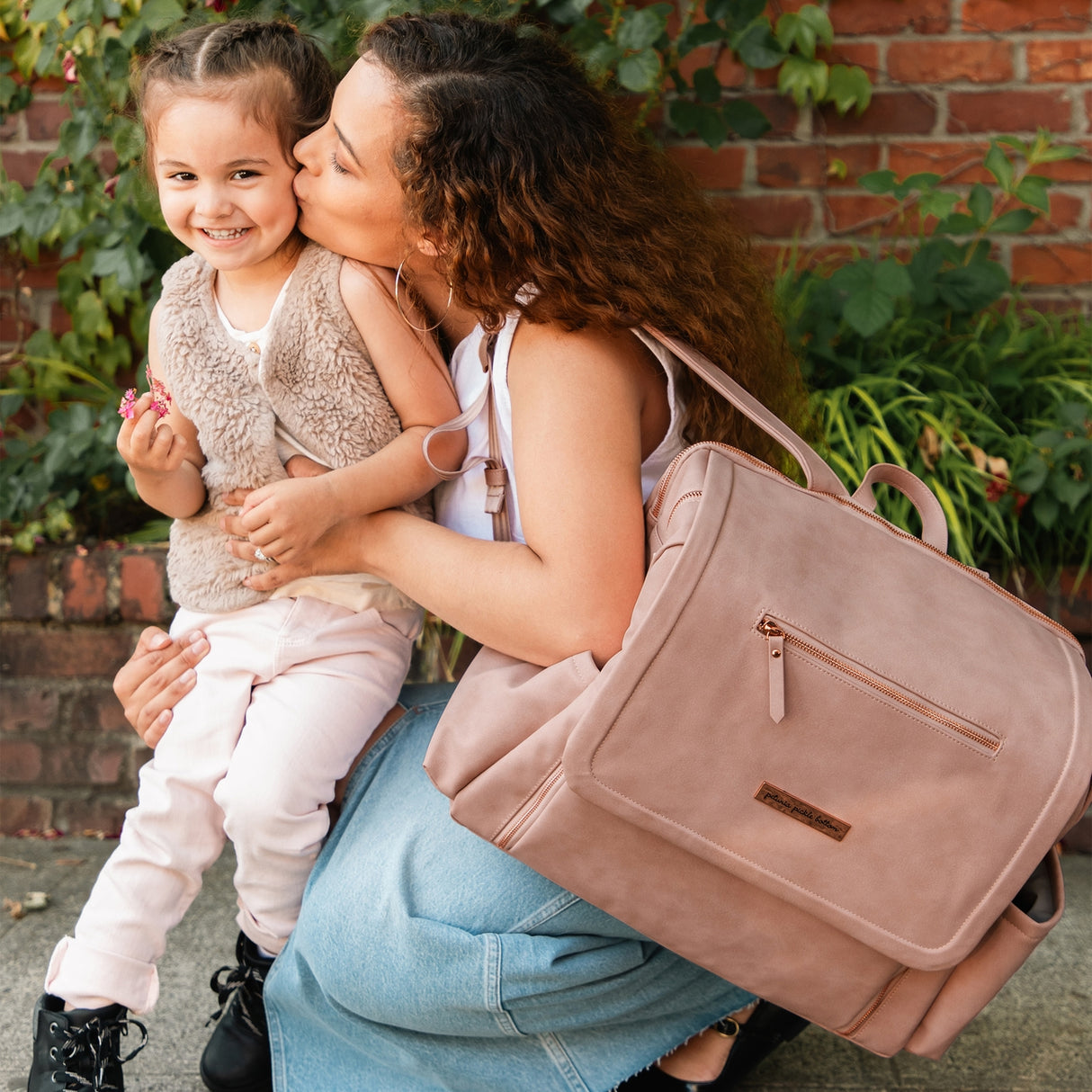 Boxy Backpack Deluxe in Toffee Rose - HoneyBug