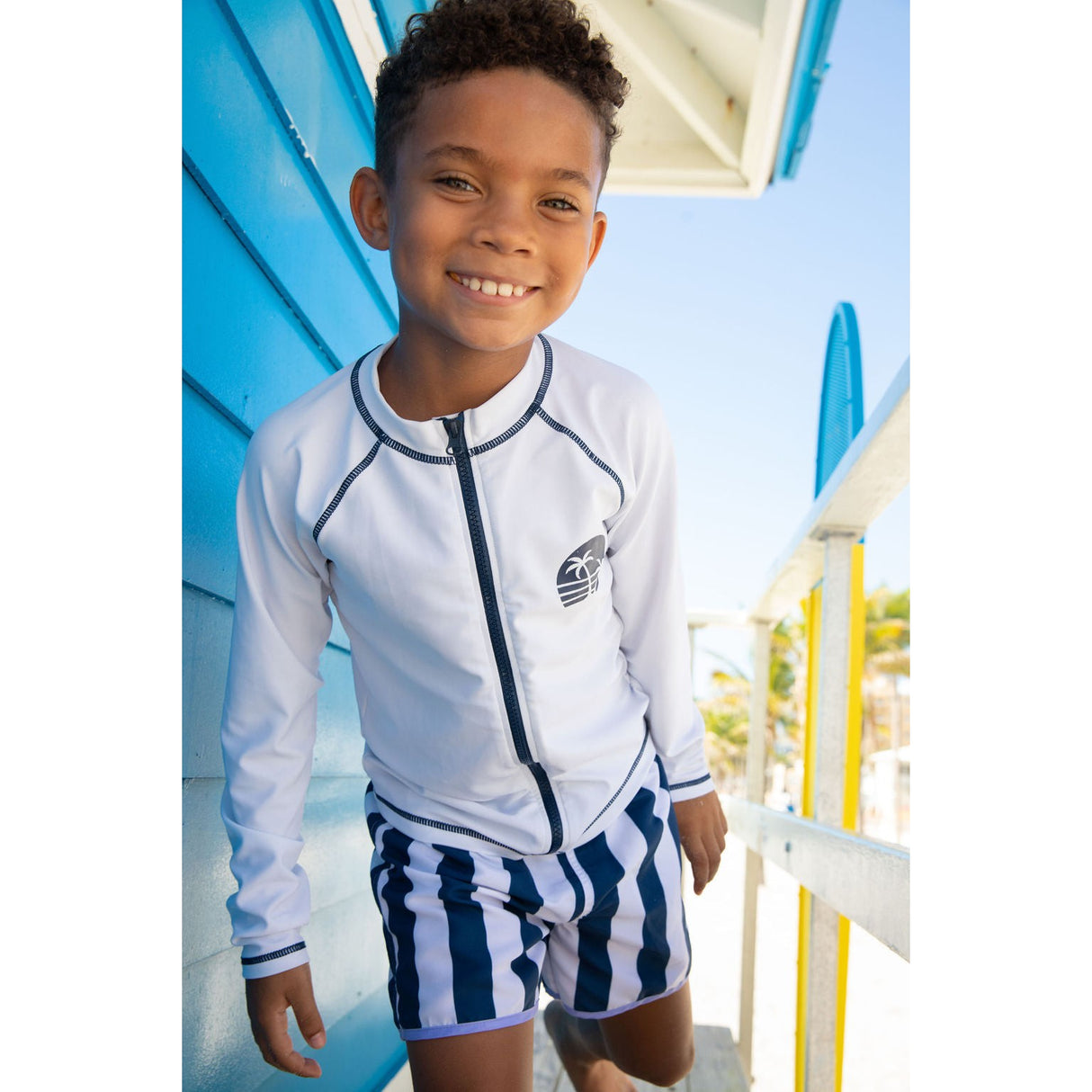 Shorewood Zip Up Rash Guard - HoneyBug