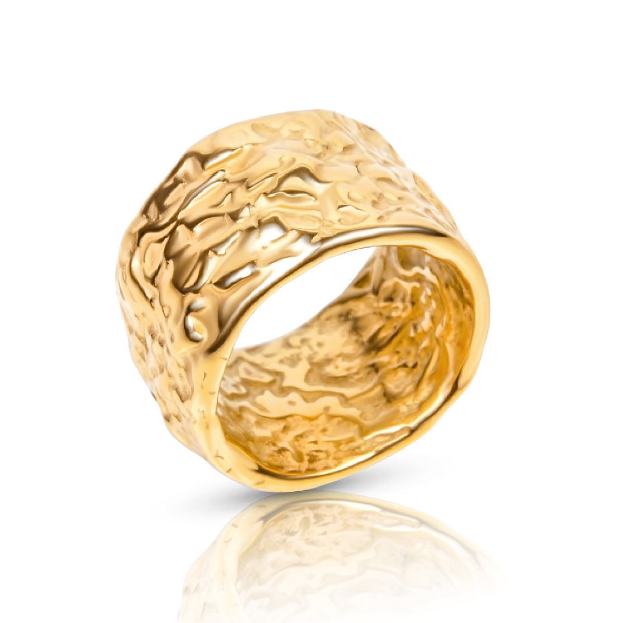 Logan Textured Ring - HoneyBug