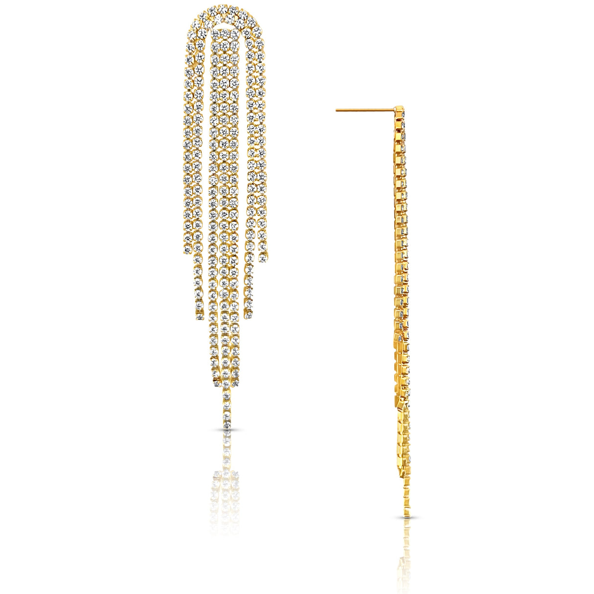 Rebecca Tassel Chain Earring - HoneyBug